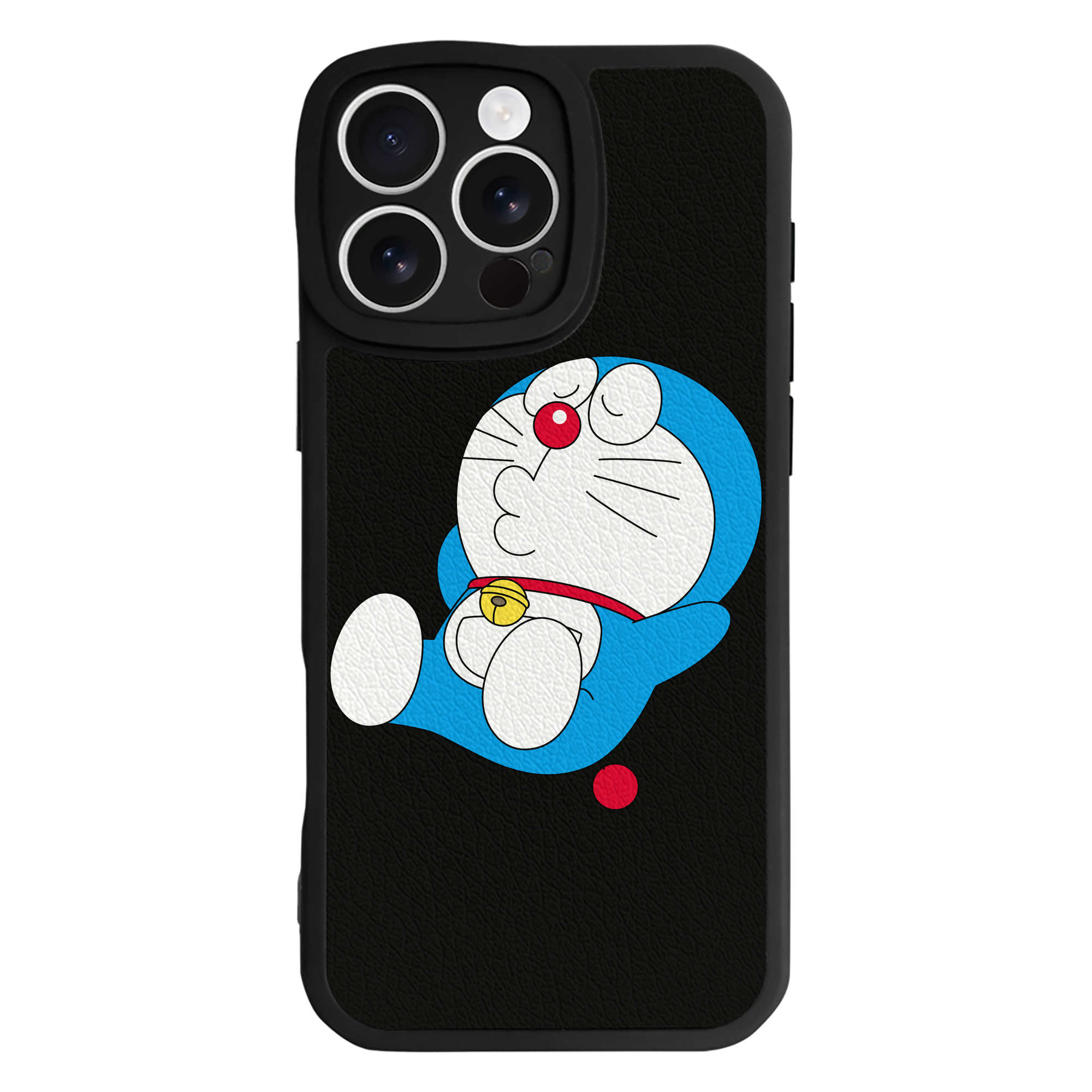 （画像用） ドラえもん Doraemon 【iPhone 16シリーズ対応】シリコンスマホケース（レザー調） 材質：シリコン
